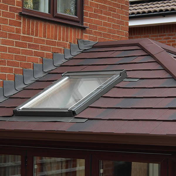replacement tiled roof with skylight